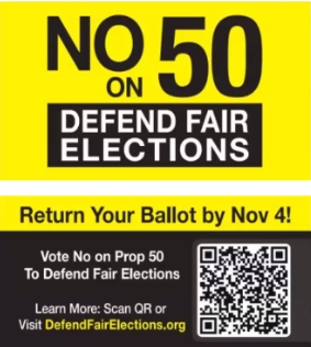 No on Prop 50